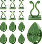 Plant Climbing Wall Fixture Clips, 100Pcs Self-Adhesive Plant Fixer Wall Clips Hook Vines Traction, Invisible Holder Leaf Shaped Wall Vines Fixing Clips Indoor Outdoor Decor