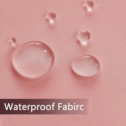 SpaceDresser Waterproof Outdoor Sheer Curtains for Patio - 2 Panels Rod Pocket Indoor Voile Sheer Curtain for Living Room,52W x 84L inch, Blush