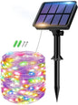 btfarm Solar String Lights Outdoor - 80LED 33FT Solar Fairy Lights Outside Waterproof 8 Modes, Copper Wire Solar Powered Twinkle Lights for Tree Garden Christmas Wedding Party Decor, Colorful