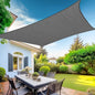 KANAGAWA Sun Shade Sail Curved 16'X20' Dark Gray Rectangle Outdoor Shade Cover UV Blovk Canopy for Patio Garden Backyard Heavy Duty Permeable 185GSM (We Make Custom Size)