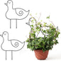 2 Pack Plant Trellis Indoor, 10.8" W x 13" H Small Trellis for Potted Plants, Decorative Trellis for Climbing Plants Indoor, Ideal for Vines on Tabletops, Balconies, Gardens and Lawns, Duck-Shaped