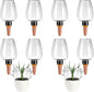 8 Pcs Plant Watering Globes Self Watering Planter Insert Plants Top Fill Water Device Plastic Water Bulbs Slow Release Terracotta for Plants, Clear