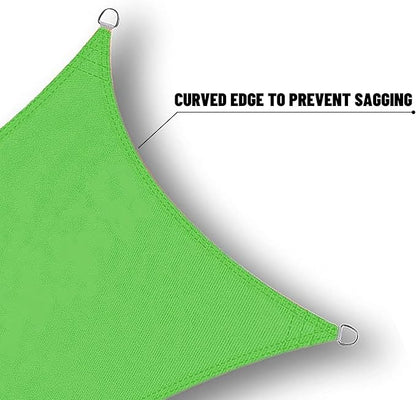 SUNNY GUARD Waterproof Sun Shade Sail 8' x 14' Lemon Green Rectangle UV Block Sunshade for Backyard Yard Deck Patio Garden Outdoor Activities and Facility(Customized)