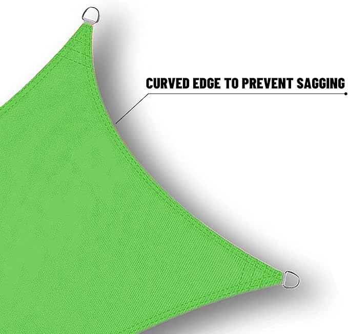 SUNNY GUARD Waterproof Sun Shade Sail 6' x 15' Lemon Green Rectangle UV Block Sunshade for Backyard Yard Deck Patio Garden Outdoor Activities and Facility(Customized)