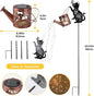 Figurine Lights, Golden Iron Cat Watering Can Solar Lantern