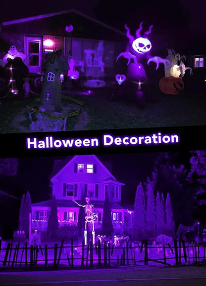 Elenora Halloween Spotlights Outdoor, 15W LED Black Light/Blacklight for Glow Party Body Paint Fluorescent Poster, 110V Plug-in Spot Light IP65 Waterproof Landscape Lighting for Yard Garden, 1 Pack