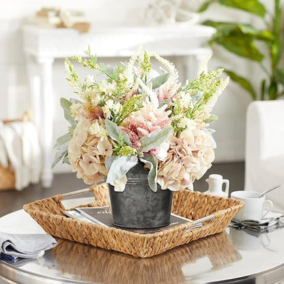 Briful 5 Size Galvanized Buckets Rustic Farmhouse Metal Bucket Galvanized Flower Bucket Home Indoor Outdoor Decorative Tin Planters (3.7In/3.9In/5.1In/5.9In/7.1In)