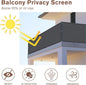 Garden Privacy Screen, Dark Gray HDPE Mesh, 3.3 x 19 Ft