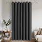 Joydeco Blackout Patio Sliding Door Curtains 108 Inches Long, Grommet Privacy Room Divider Curtains, Extra Wide Thermal Blackout Drapes for Bedroom Living Room (Grey, 100Wx108L, 1 Panel)