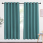 NICETOWN Sea Teal Blackout Curtains for Bedroom 72 Inches Long, Thermal Insulated Room Darkening Grommet Window Curtains for Living Room Nursery, 66 inch x 72 inche, 1 Panel