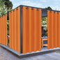 PureFit Outdoor Curtains for Patio Waterproof Weatherproof, UV Resistant Outside Curtains for Gazebo, Front Porch, Pergola, Sun Blocking Privacy Curtain, 52W x 95L inch, 1 Panel, Orange