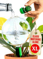 16 Oz Plant Watering Globes for Indoor Plants with Metal Self Watering Planter Insert - Premium XL Glass Hand-Blown Globe - Automatic Plant Waterer Indoor, Gift Idea for Gardeners [1 Globe, Clear]