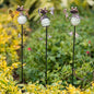 3 Pack Decorative Garden Stakes,Frog Waterproof Metal Spring Decor,Outdoor Decorations Yard Art Garden Stakes for Patio Yard Porch Decor