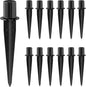 Metal Stakes Solar Lights Replacement Spike - Outdoor Ground Stake for Backyard Garden Lights Landscape Yard Pathway Patio Lamps Pole (Metal-12 Pack)- 0.78x5.36 inches