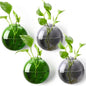 4 Pcs Stained Glass Hanging Vases Hanging Glass Planters Small Plant Terrarium Pot Containers with Rope for Garden Home Indoor Outdoor Decor, 4 Styles (Retro)