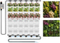 36 Pockets Living Wall Planter Indoor, Self Watering Wall Hanging Planters for Outdoor Plants Stackable, Cascading Vertical Planter Garden (36 planters Set White)