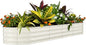 Garvee Galvanized Raised Garden Bed Outdoor, 8x2x1.5 ft Metal Planter Box for Flowers Vegetables, Rust-Resistant Raised Garden Beds for Gardening, Easy Assembly Outdoor Garden Box & Planters, Beige