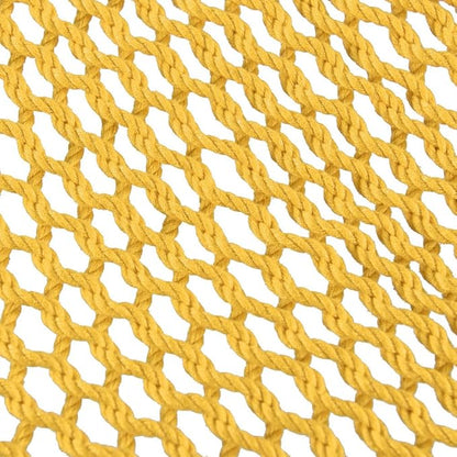 Lazy Daze Hammocks 10.5 FT Double 2 Person Caribbean Rope Hammock, Hand Woven Polyester Hammock with Spreader Bars, for Outside Outdoor Backyard Patio Poolside, 450 LBS Capacity, Yellow