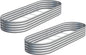 2PCS 8x2x1ft Galvanized Metal Raised Garden Bed Kit,Outdoor Planter Box Vegetables,Flowers,Herbs Durable Rust-Resistant Patio Gardening Beds
