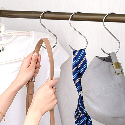 30 Pack 3.7 inch Metal S Hooks Steel S Hooks Plants Hanging Hangers for Kitchen Pans Pots Bags Purse Jeans Jewelry Towels