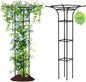 Garden Trellis for Climbing Plants Outdoor, 65 Inch Mushroom Top Trellis for Climbing Plants, Plant Trellis Support for Potted Plants Climbing Vine Rose Clematis Vegetable Trellis, 1 Pack (1)