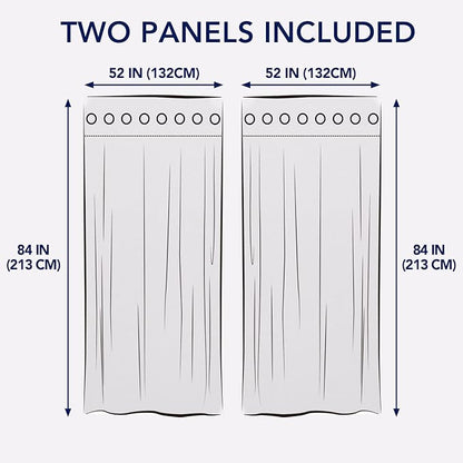 PureFit Outdoor Curtains for Patio Waterproof Weatherproof, UV Resistant Outside Curtains for Gazebo, Front Porch, Pergola, Sun Blocking Privacy Curtain, 52W x 84L inch, Set of 2, Beige