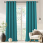NICETOWN Blackout Drapery Curtain Panel 90 inches Long - Window Treatment Thermal Insulated Grommet Blackout Curtain/Drape for Bedroom Living Room (Peacock Teal, 1 Panel, 46 by 90 inches)