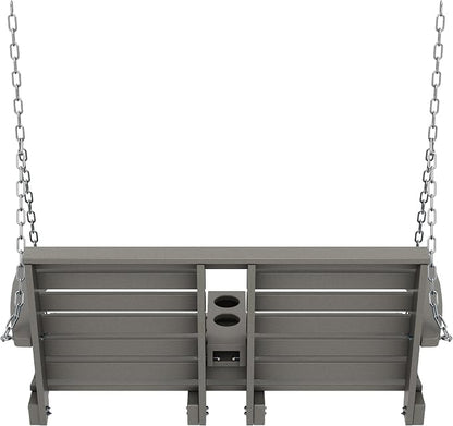 KINGYES Outdoor Hanging Porch Swing, 2 Seat Patio Chair - Image 8