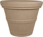 Tusco Products RR135SS Rolled Rim Collection Planter, 13.5", Sandstone