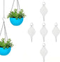 5PCS Plant Pulley System - Retractable & Adjustable Hanger for Indoor/Outdoor Use， Heavy Duty Pulley Hook for Hanging Baskets, Flower Pots, Plants, and Bird Feeders(5Pcs-White)