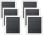 6 Pack IP65 Solar Panel for Rings Camera, 4W Solar Charger Compatible with Rings Spotlight &All-New Stick Up Outdoor Cam Battery, 10ft Long Cable with USB-C to Barrel Plug Adapter