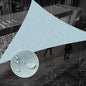 SUNNY GUARD Waterproof Sun Shade Sail 10' x 10' x 14' Sky Blue Triangle UV Block Sunshade for Backyard Yard Deck Patio Garden Outdoor Activities and Facility(We Make Custom Size)