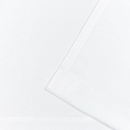 Exclusive Home Cabana Solid Indoor/Outdoor Light Filtering Hook-and-Loop Tab Top Curtain Panel Pair, 54"x63", White