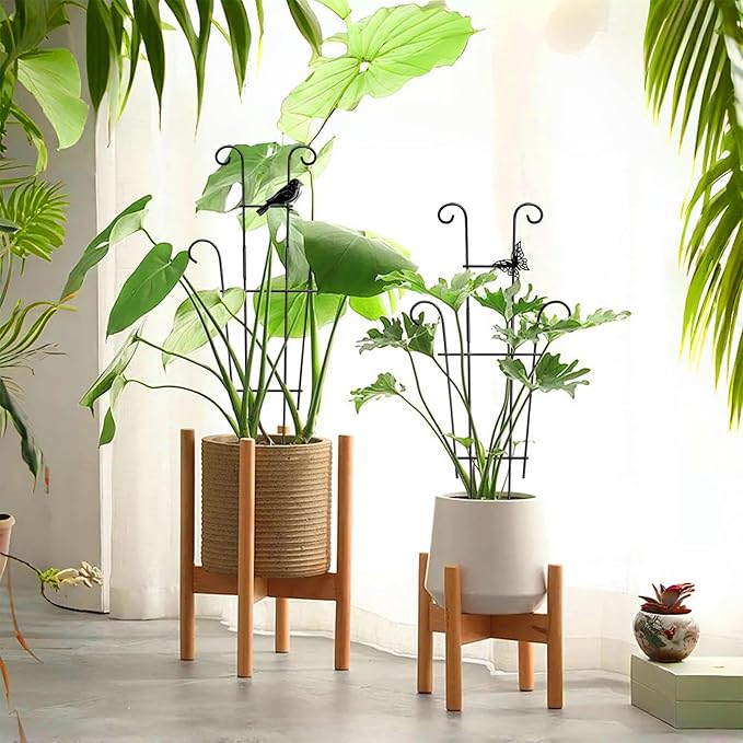 23in Plant Trellis Indoor, Trellis for Potted Plants with Bird, Garden Trellis Climber Support for Climbing Plants Pothos Hoya Vine