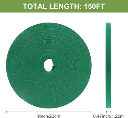 SumDirect Plant Tape 150 ft Plant Ties for Climbing Plants Garden Twist Ties Plants Adjustable Reusable Hook and Loop Tape for Plants, Flowers, Vines and Tree (150 ft x 1/2 in)