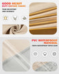 Sofa Cover for Patio, Waterproof 600D Polyester, Beige and Brown