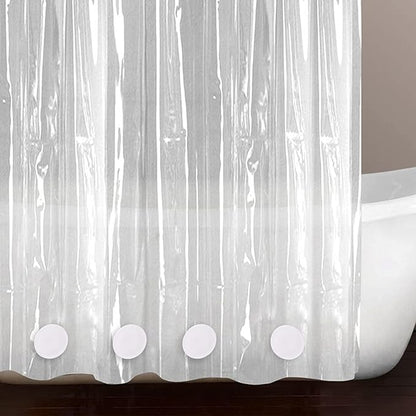 Magnetic Shower Curtain Weights, Rubber Covered Heavy Duty Weights, Prevent Curtain Liner from Blowing Around, Work for Drapery, Tablecloth, Flag, Outdoor Curtain 4 Pairs(Pack of 8)