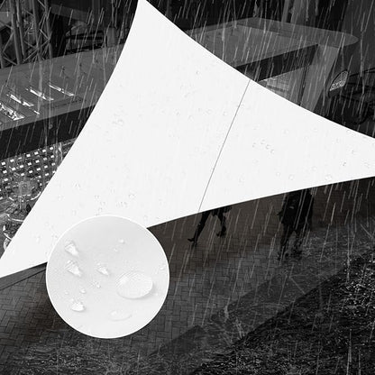 SUNNY GUARD Waterproof Sun Shade Sail 8'x12'x14.4' White Right Triangle UV Block Sunshade for Backyard Yard Deck Patio Garden Outdoor Activities and Facility(Customized)