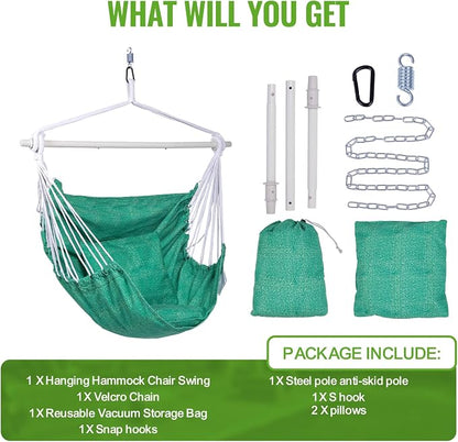 Backyard Expressions Hanging Hammock Chair Swing - Image 5