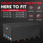 Furniture Set Cover for Rectangular Patio Table, 600D Waterproof Black