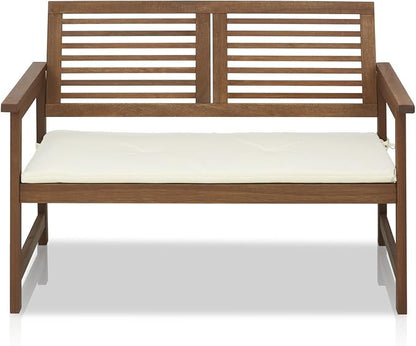 Furinno FG161167 Tioman Hardwood Outdoor Bench in Teak Oil, Natural