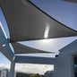 SUNNY GUARD Custom Size 10'x15'x18' Graphite Grey Sun Shade Sail Triangle UV Block Shade for Backyard Yard Patio Deck Garden(Customized)