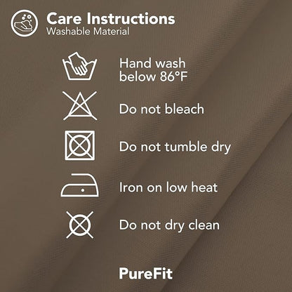 PureFit Outdoor Curtains for Patio Waterproof Weatherproof, UV Resistant Outside Curtains for Gazebo, Front Porch, Pergola, Sun Blocking Privacy Curtain, 52W x 120L inch, 1 Panel, Camel