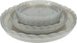 12Pcs Clear Plant Saucer, 6 8 10 Inch Durable Plastic Plant Tray, Round Plant Pot Saucers, Drip Tray for Indoor and Outdoor Garden, Grey