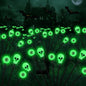 Solar Halloween Lights Outdoor,Halloween Decorations Outdoor, Scary Eyeball Lights,2PACKS 16LED,IP65 Waterproof, Decor for Garden/Yard/Patio/Lawn/Pathway(Green)