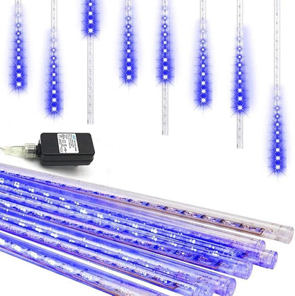 String Lights, 32-Tube Blue Meteor Shower with 768 LEDs