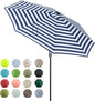Tempera Patio Market Outdoor Table Umbrella with Auto Tilt and Crank, Large Sun Umbrella with Sturdy Pole & Fade Resistant Canopy, Easy to Set