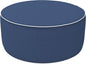 LVTXIII Inflatable Stool Ottoman Footrest with Handle, All Weather Footrest Seat, Indoor or Outdoor Pouf for Home Patio Garden and Camping Use, D31 xH14, Large Round, Navy Textured