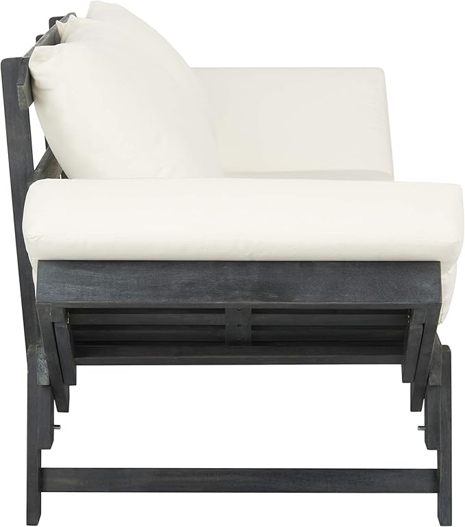 Safavieh PAT6745A Outdoor Collection Tandra Grey Modern Contemporary Daybed Day Bed