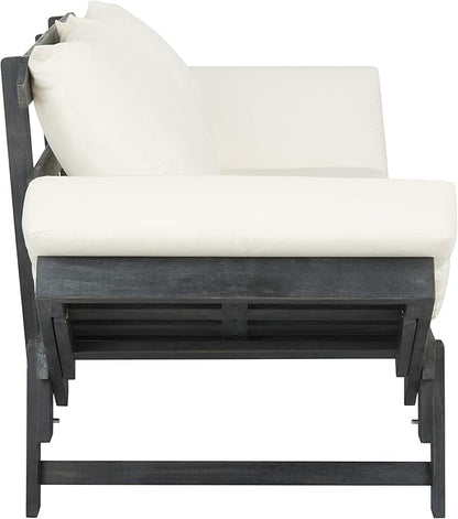 Safavieh PAT6745A Outdoor Collection Tandra Grey Modern Contemporary Daybed Day Bed